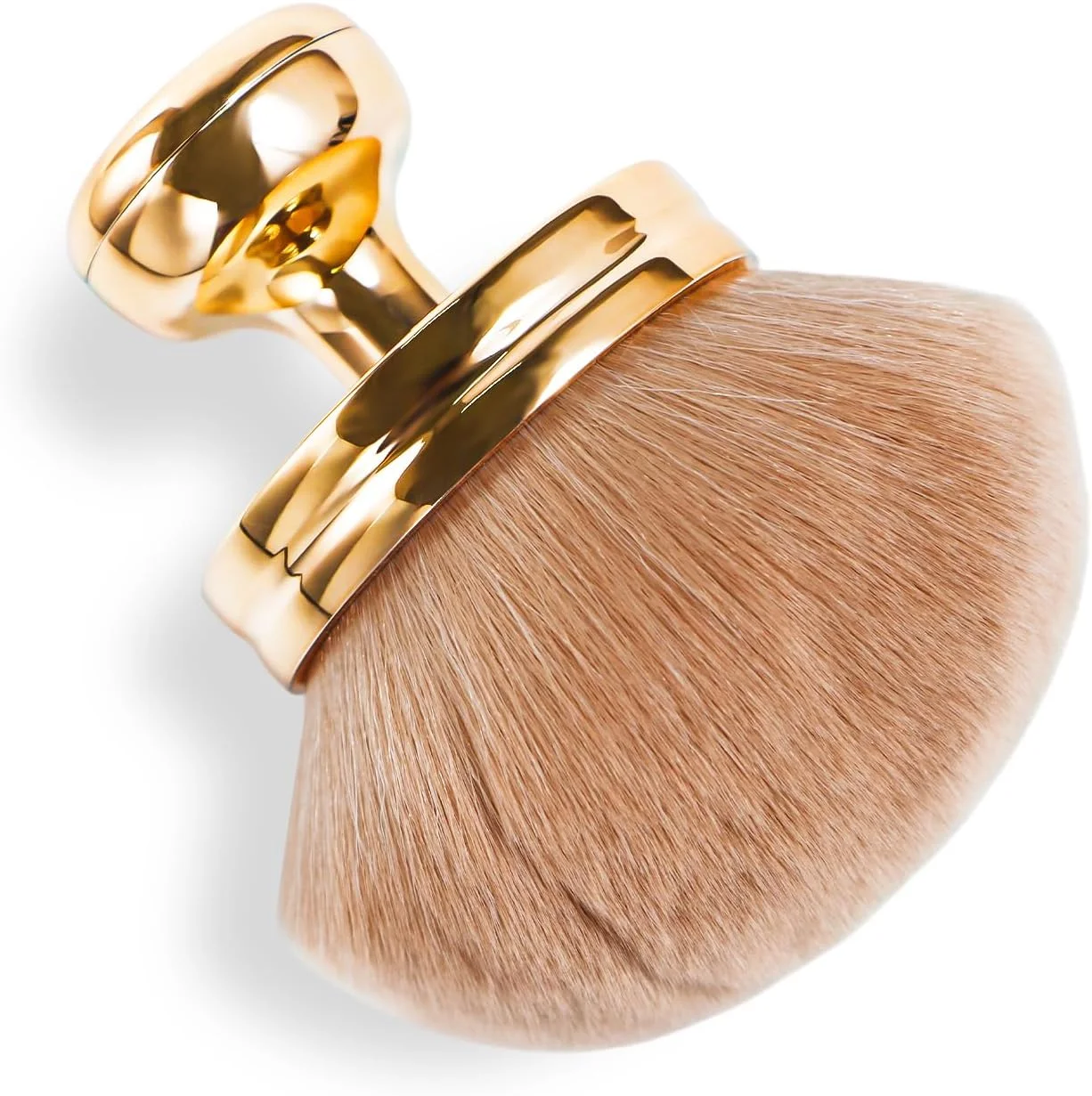 براش رژگونه، براش برنزه کننده رزگلد فوق العاده بزرگ، براش حرفه ای با عرض 3.5 اینچ برای فونداسیون، رژگونه، برنزر و فر کننده برای استفاده آسان صورت و بدن