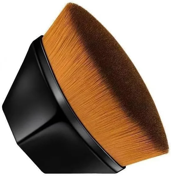 براش آرایشی، براش حرفه ای کرم پودر، رژگونه، بدن، کانتور و برنزر، براش نرم آرایشی برای ترکیب صورت و بدن، موهای وگان برای استفاده صاف و یکنواخت از آرایش