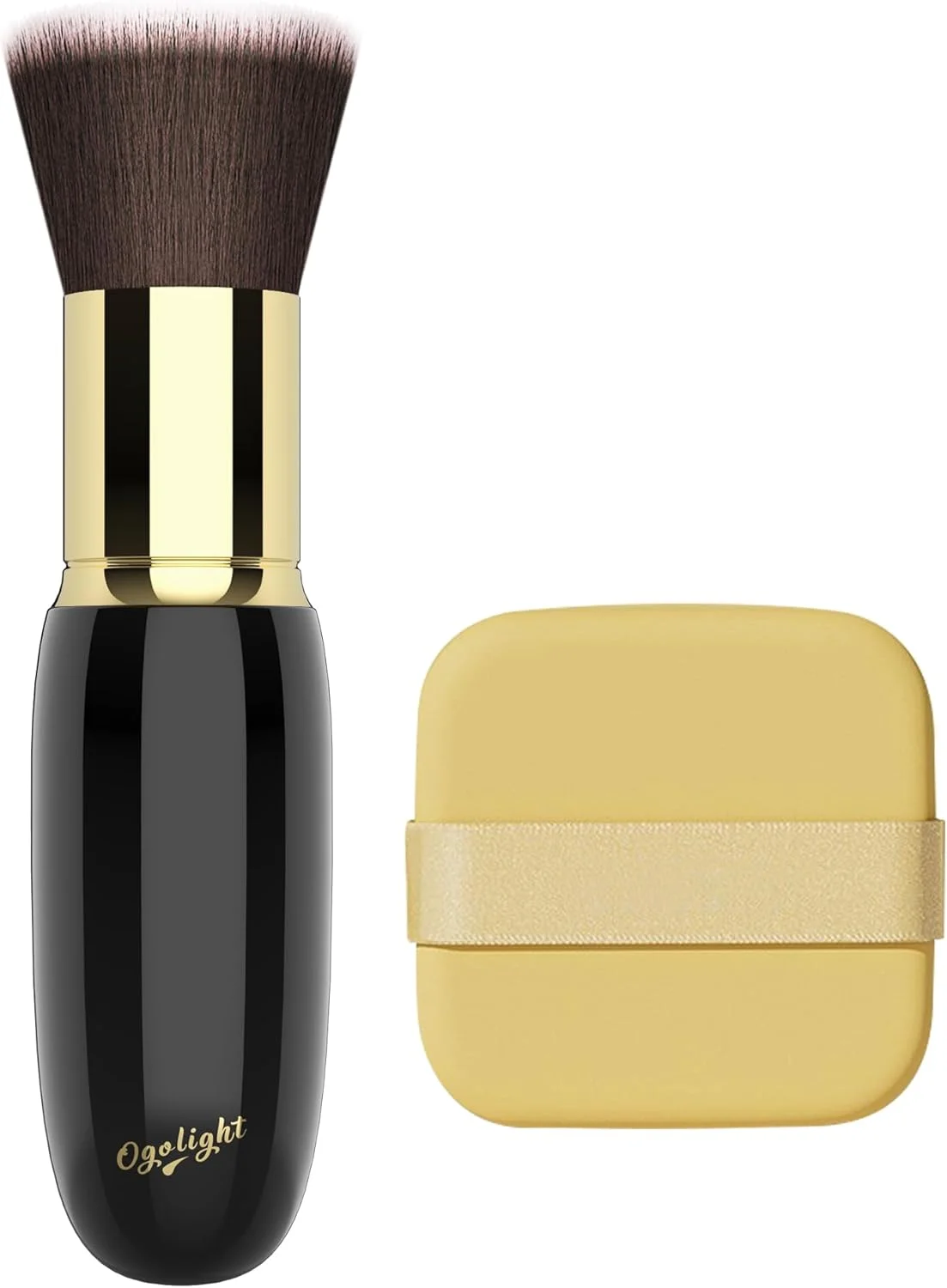 براش کرم پودر سرتخت حرفه ای - براش بدون رگه برای پخش کردن کرم مایع و کرمی، موهای مصنوعی فوق العاده متراکم، ابزار آرایشی غیر جاذب با قابلیت ترکیب سریع