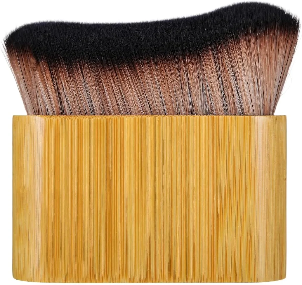 برس برنزه کننده خودکار، برس نرم و قابل حمل برای برنزه کردن، برس های آرایشی فونداسیون بدن، اپلیکاتور برنزه کننده بدون رگه برای صورت و بدن