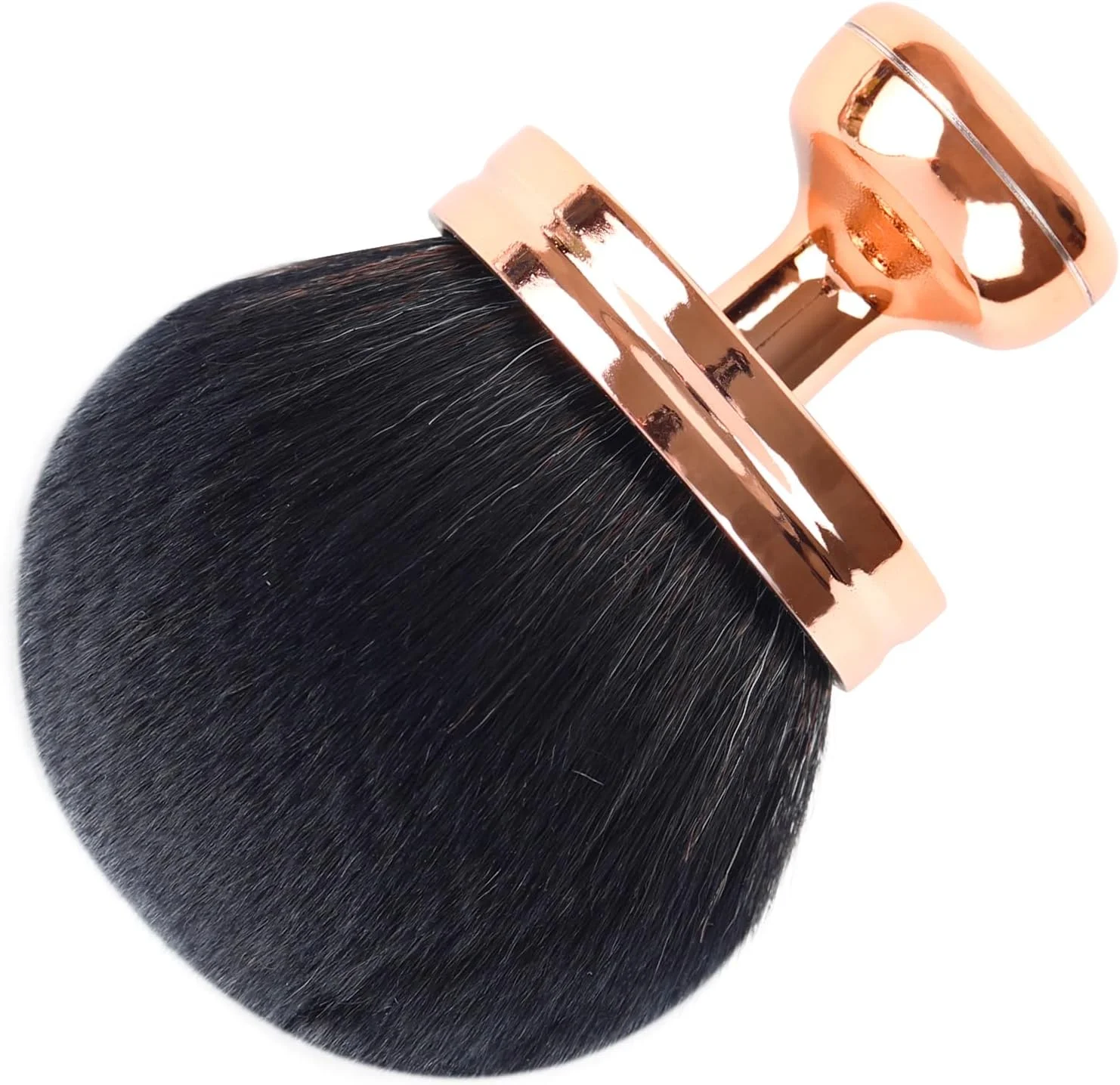 براش حرفه ای کابوکی کرم پودر، براش قارچی فوق العاده بزرگ، براش آرایشی، براش برنزه کننده، کرم پودر مایع، استفاده از آرایش صورت، گردن و بدن (مشکی رزگلد)