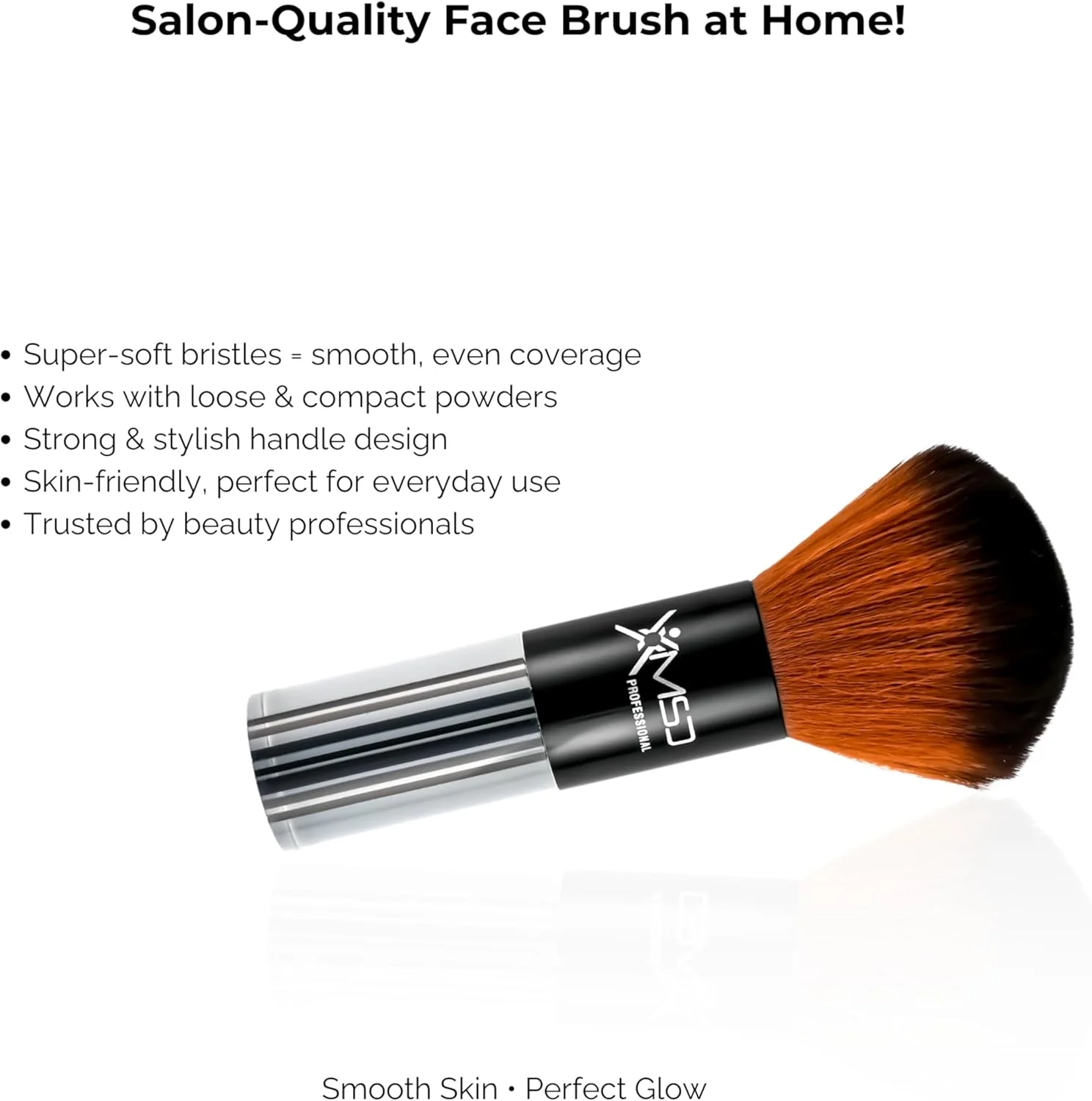 براش کابوکی صورت درجه یک - براش آرایشی فوق العاده نرم برای پودر، برنزر و رژگونه - کیفیت حرفه ای، ملایم روی پوست، ایده آل برای پوشش بی عیب و نقص