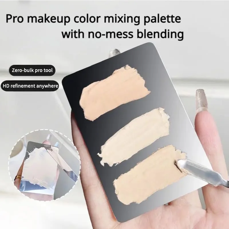 ست ابزار آرایش حرفه ای 4 در 1 شامل پالت ترکیب آرایش، برس کرم پودر سر صاف، بلندر دو طرفه، پد پودر و صفحه کرم پودر برای ترکیب بی نقص و مسافرت ست ابزار آرایش حرفه ای 4 در 1 شامل پالت ترکیب آرایش، برس کرم پودر سر صاف، بلندر دو طرفه، پد پودر و صفحه کرم پودر برای ترکیب بی نقص و مسافرت