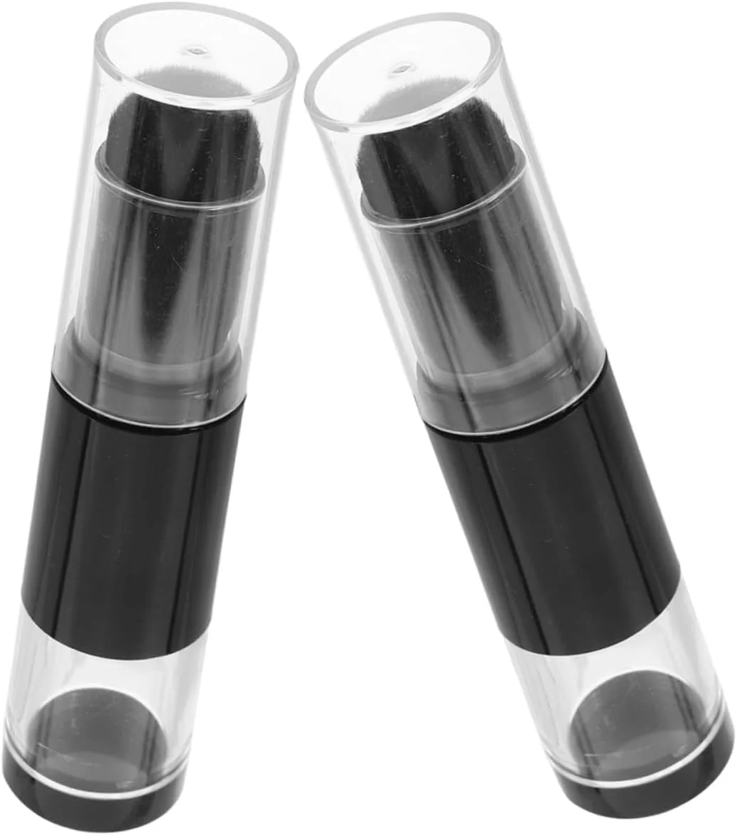 پتکاو 2 عدد براش رژگونه، براش کرم پودر مسافرتی با بطری اسپری قابل پر کردن، براش پودر متراکم برای استفاده از آرایش، قابل حمل و مناسب برای تجدید آرایش در حال حرکت