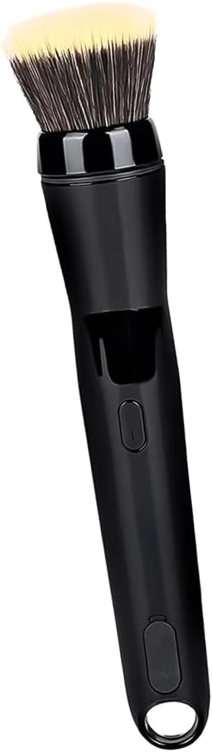 براش آرایشی برقی Nicear، براش چرخشی اتوماتیک کرم پودر با سری های قابل تعویض برای پخش یکنواخت و صاف آرایش، طراحی قابل حمل با شارژ USB