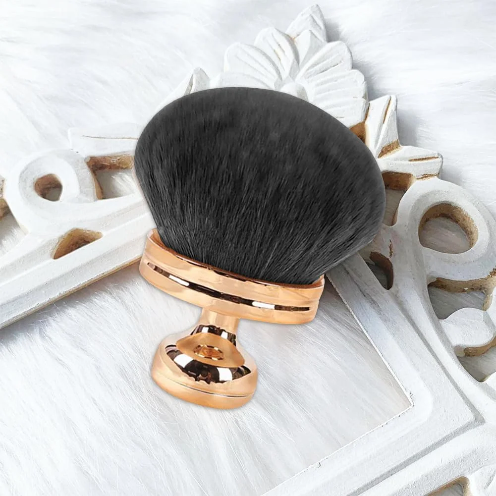 براش آرایشی بدن، براش پودر بزرگ قارچی برای پخش/فیکس کردن، محو کردن، ترکیب کردن و کانتورینگ (مشکی)