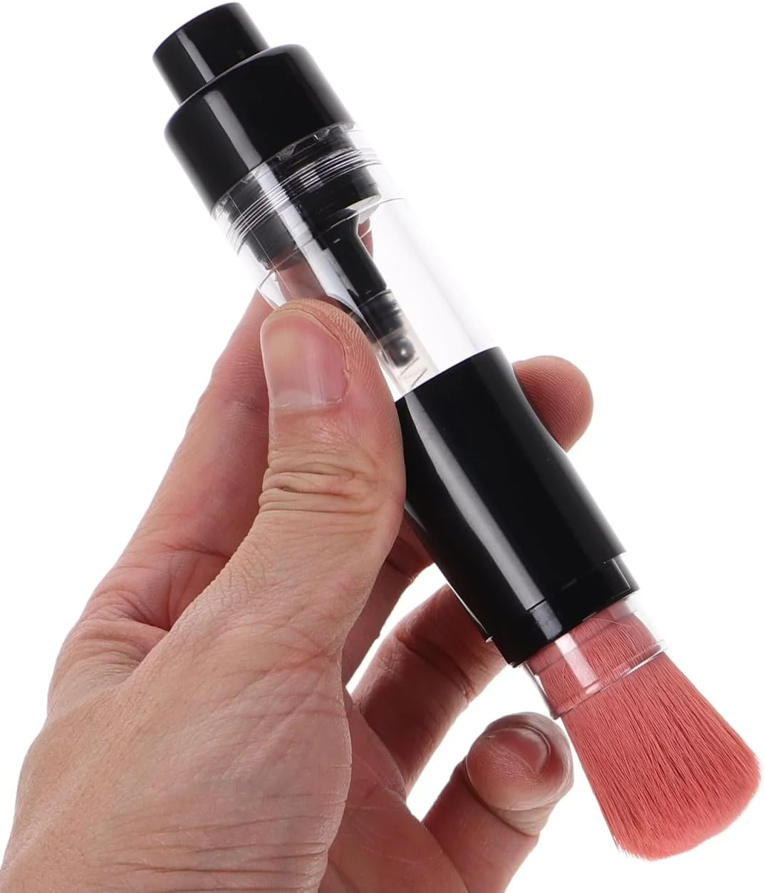 برس پودر چند منظوره قابل شارژ مجدد نولیتوی با پخش خودکار، اپلیکاتور آرایشی مسافرتی قابل حمل برای پودر فیکس، طراحی مناسب برای استفاده آسان در سفر