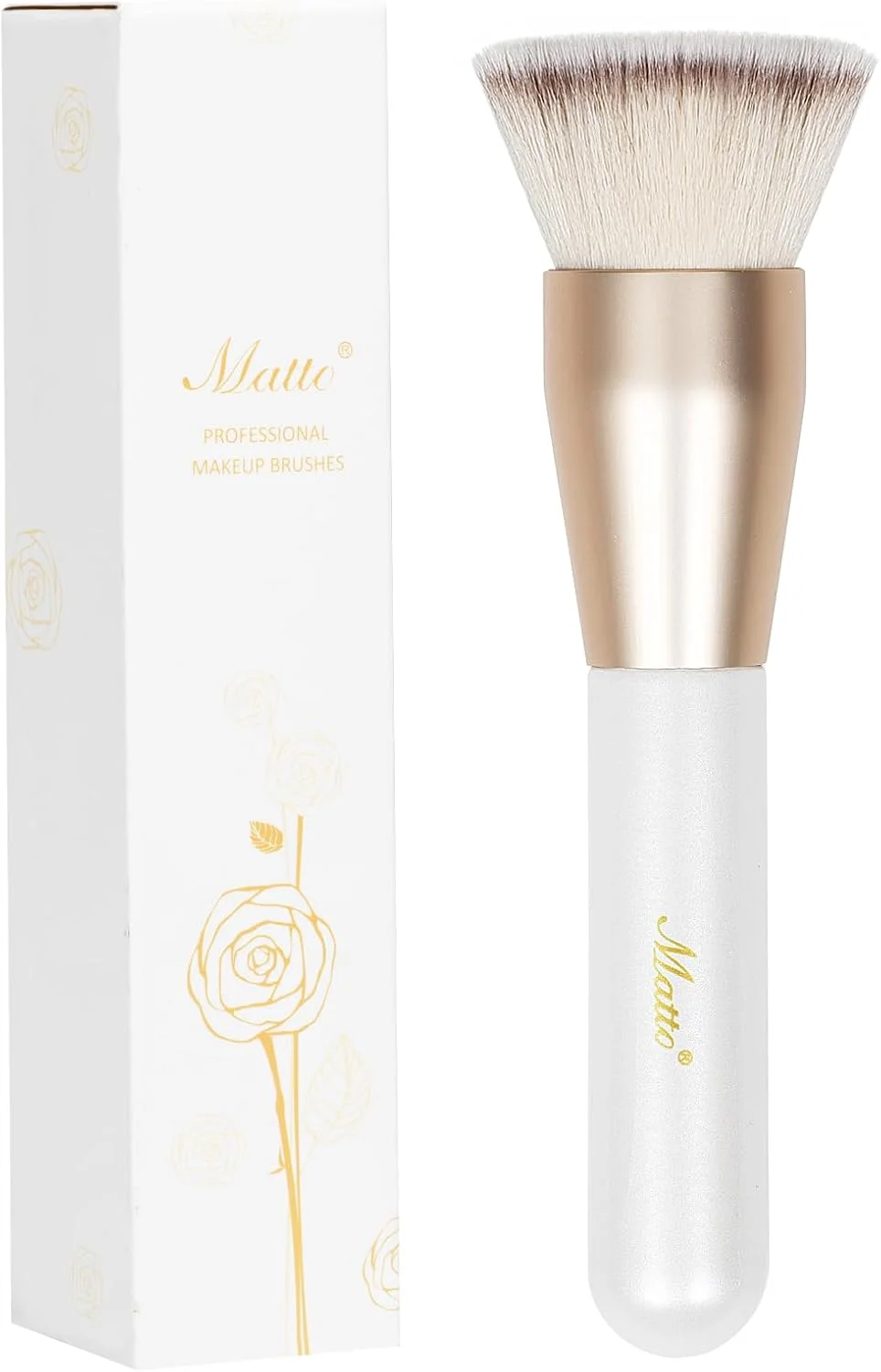 براش کرم پودر ماتو برای آرایش مایع و کرمی، براش آرایشی سر صاف، براش آرایشی ممتاز، براش برنزه کننده، براش پرداخت پودر معدنی، ابزار آرایشی برای ترکیب و نقطه گذاری