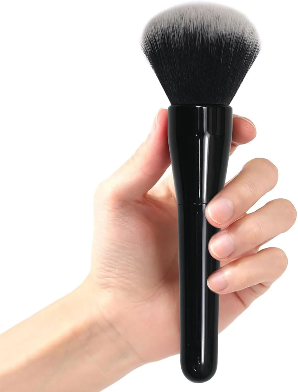 براش پودر بزرگ Mezrkuwr، براش کرم پودر، براش آرایشی حرفه ای برای ترکیب مایع، کرم و پودر بی نقص، پولیش، ترکیب، کانسیلر