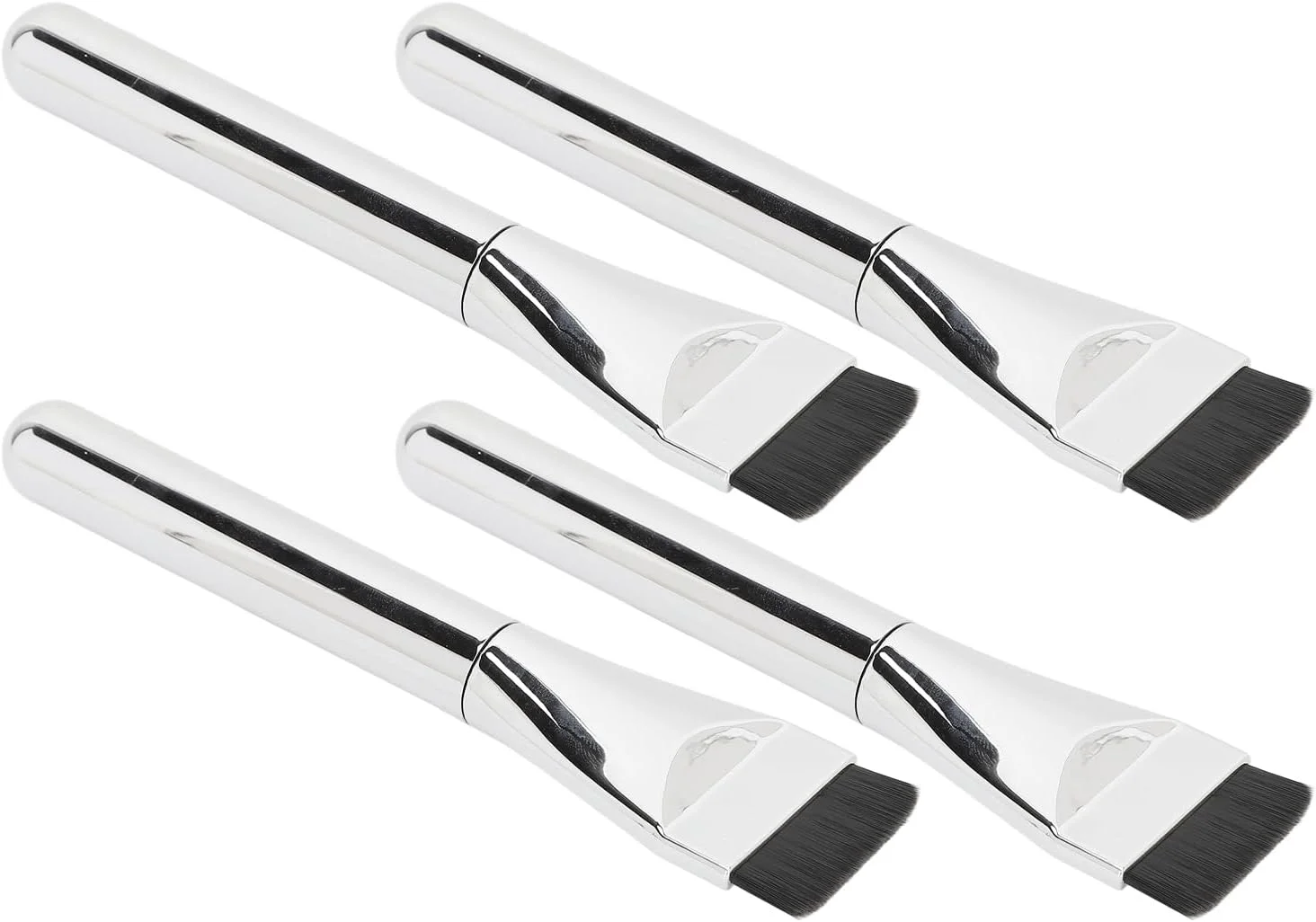 براش فونداسیون تخت Marhynchus با موهای نرم و کرکی برای استفاده آسان از آرایش، 4 عدد براش