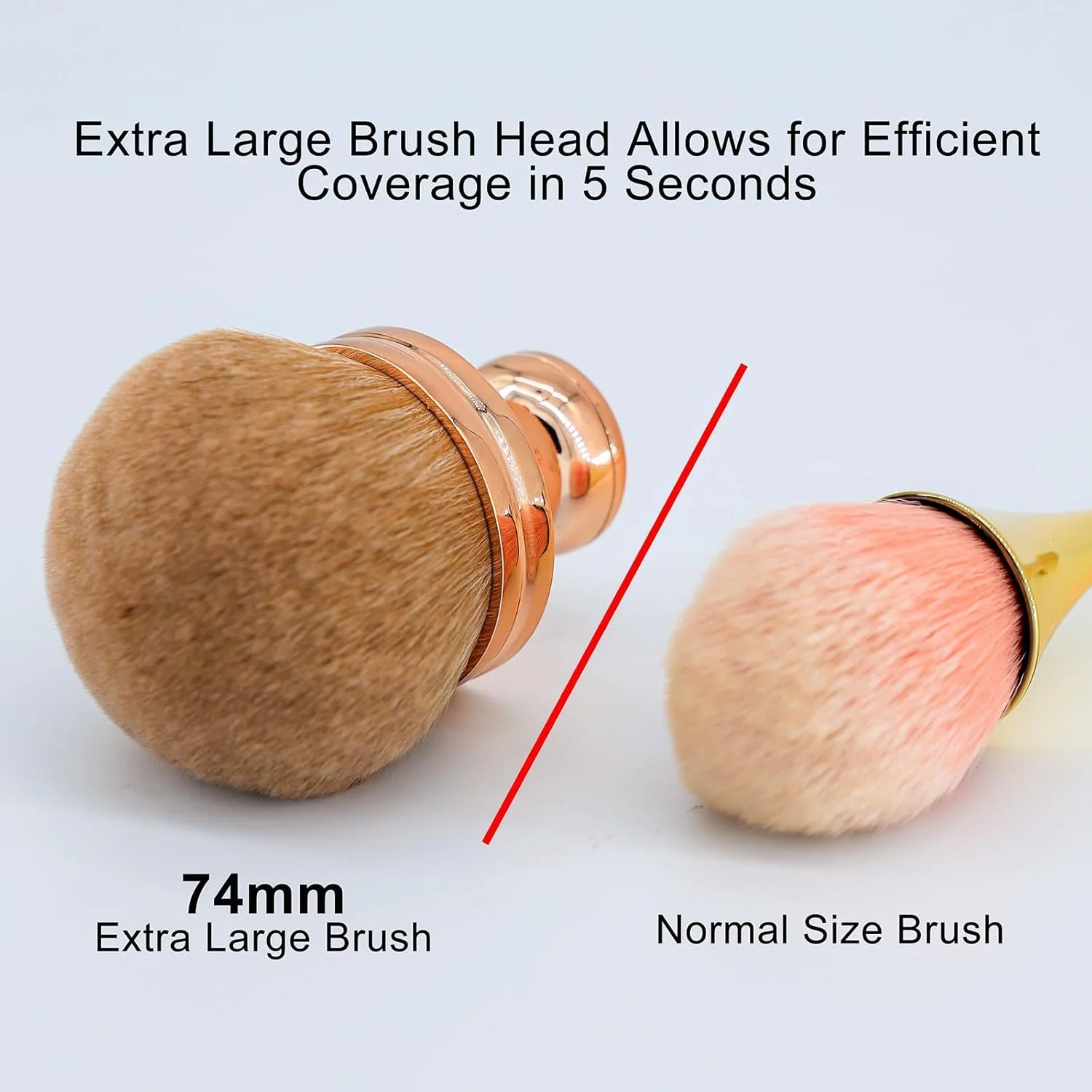 برس آرایشی بزرگ برای بدن مناسب برای استفاده از برنزه کننده خودکار، برس ترکیبی برنزه کننده خودکار با عرض 3 اینچ، موهای مصنوعی نرم، مناسب برای پودر، کرم پودر و رژگونه برس آرایشی بزرگ برای بدن مناسب برای استفاده از برنزه کننده خودکار، برس ترکیبی برنزه کننده خودکار با عرض 3 اینچ، موهای مصنوعی نرم، مناسب برای پودر، کرم پودر و رژگونه