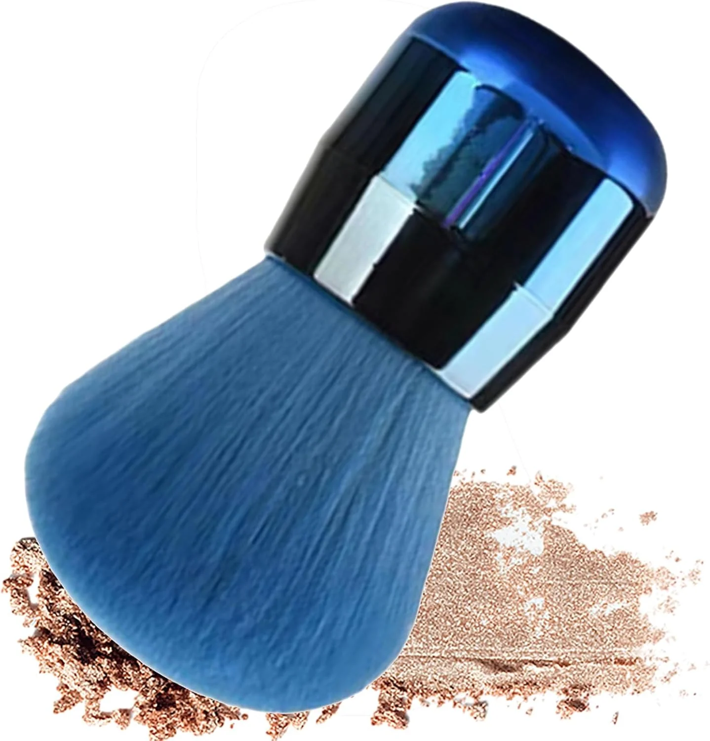 براش آرایشی | اپلیکاتور کرم پودر | براش آرایشی چند منظوره با سر پهن برای کانسیلر، پودر، رژگونه استفاده روزانه و مسافرت