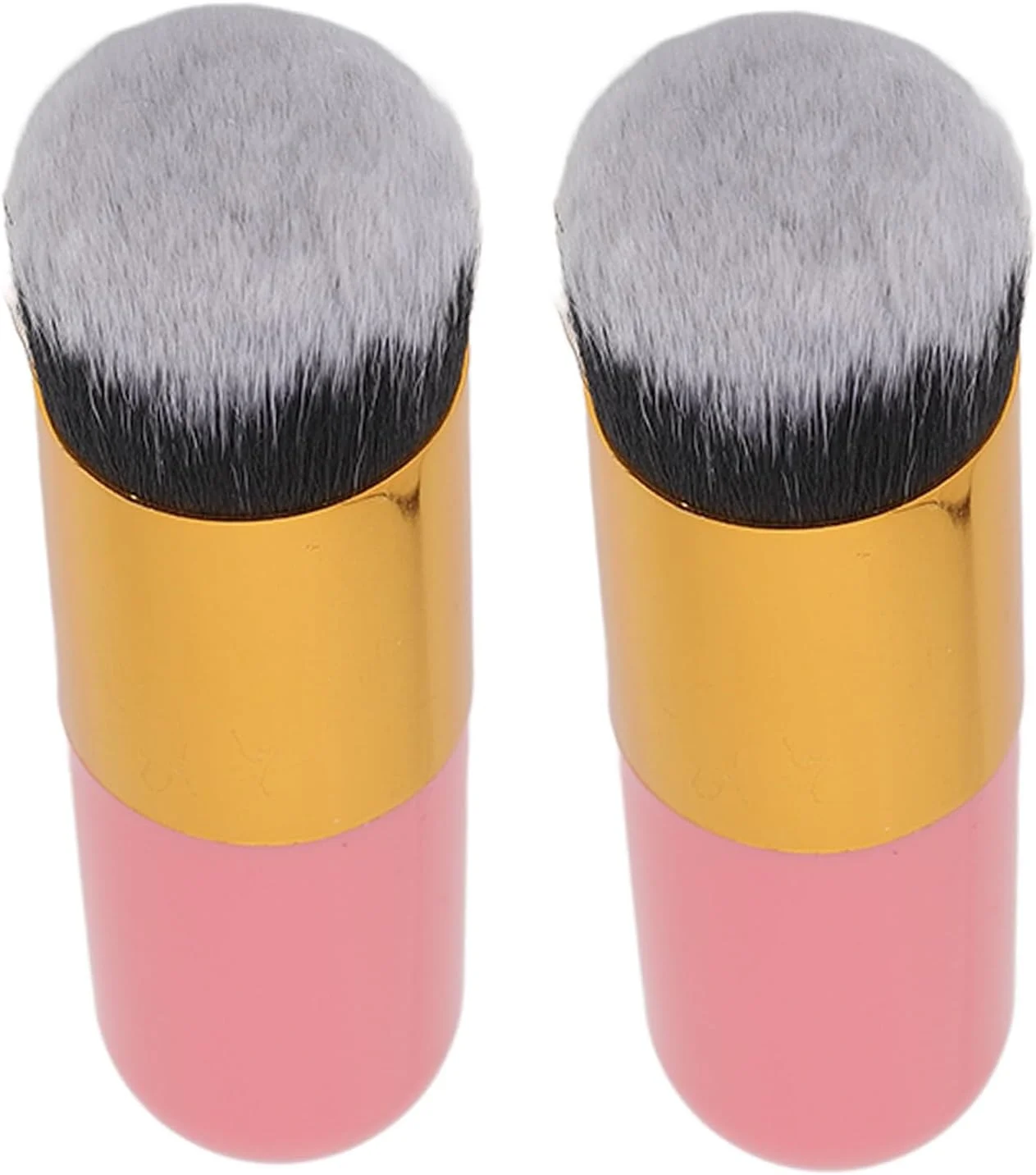 براش آرایشی، براش کرم پودر، براش آرایشی چند منظوره با موهای نرم، ابزار آرایشی قابل حمل برای 2 نفر