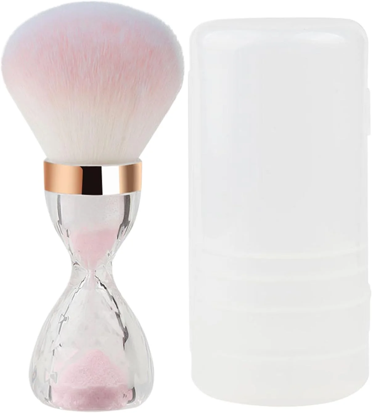 براش آرایشی - براش پودر معدنی | طراحی دسته قیفی، ابزار آرایشی قابل حمل، لوازم کاربردی زیبایی برای صورت، گردن، بازوها و پشت