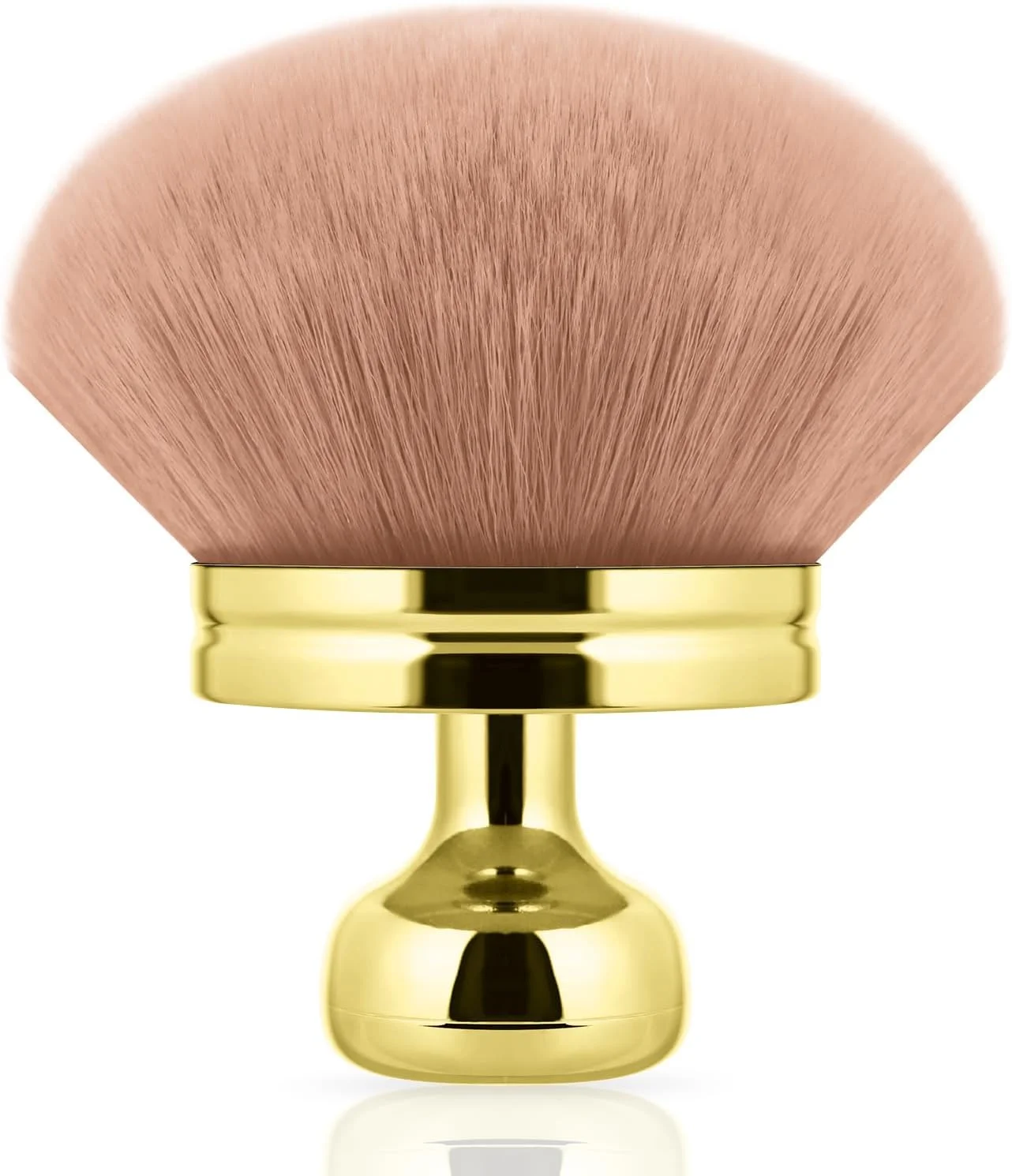 براش آرایشی فوق العاده بزرگ برای برنزه کننده خودکار، اپلیکاتور پشت برنزه کننده خودکار، براش بدن نرم و راحت برای ترکیب برنز کننده صورت و پا (طلایی)