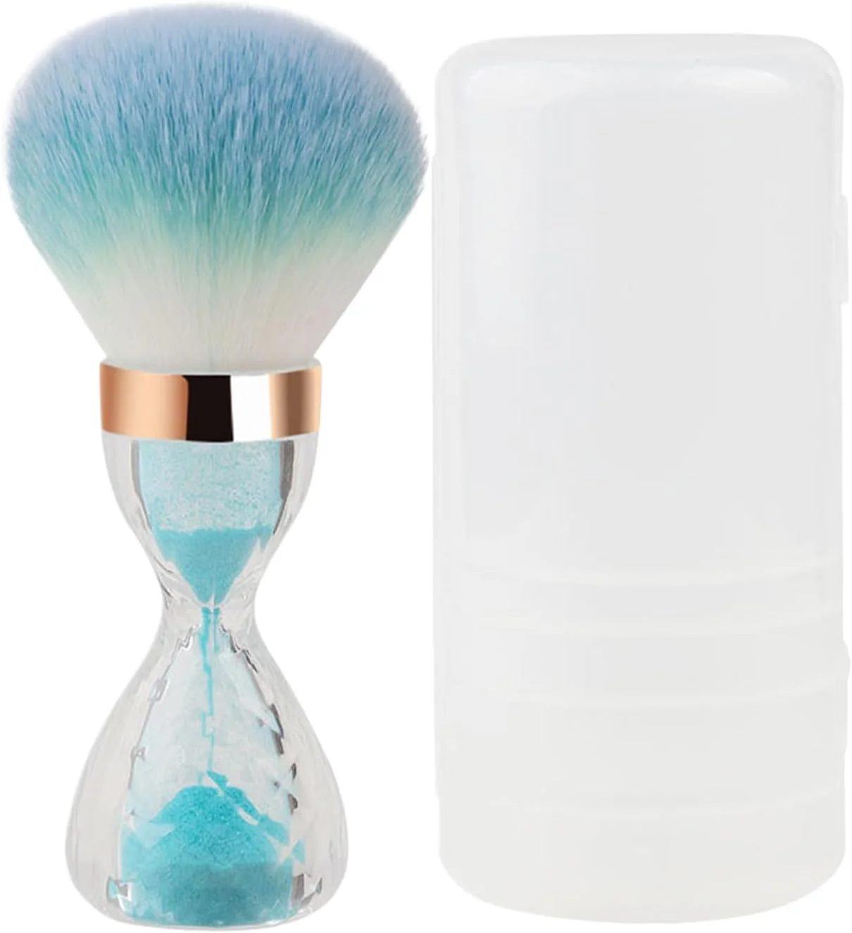 براش آرایشی، براش کرم پودر - ابزار کاربردی آرایش صورت با دسته قیفی برای بزرگسالان، دوستان، خانم ها، دختران و خانواده