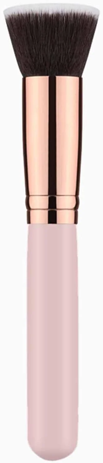 براش آرایشی کرم پودر کابوکی سر صاف - ایده آل برای ترکیب مایع، کرم یا لوازم آرایشی پودری بی عیب و نقص - پرداخت، نقطه گذاری، کانسیلر - موهای متراکم مصنوعی با کیفیت عالی!