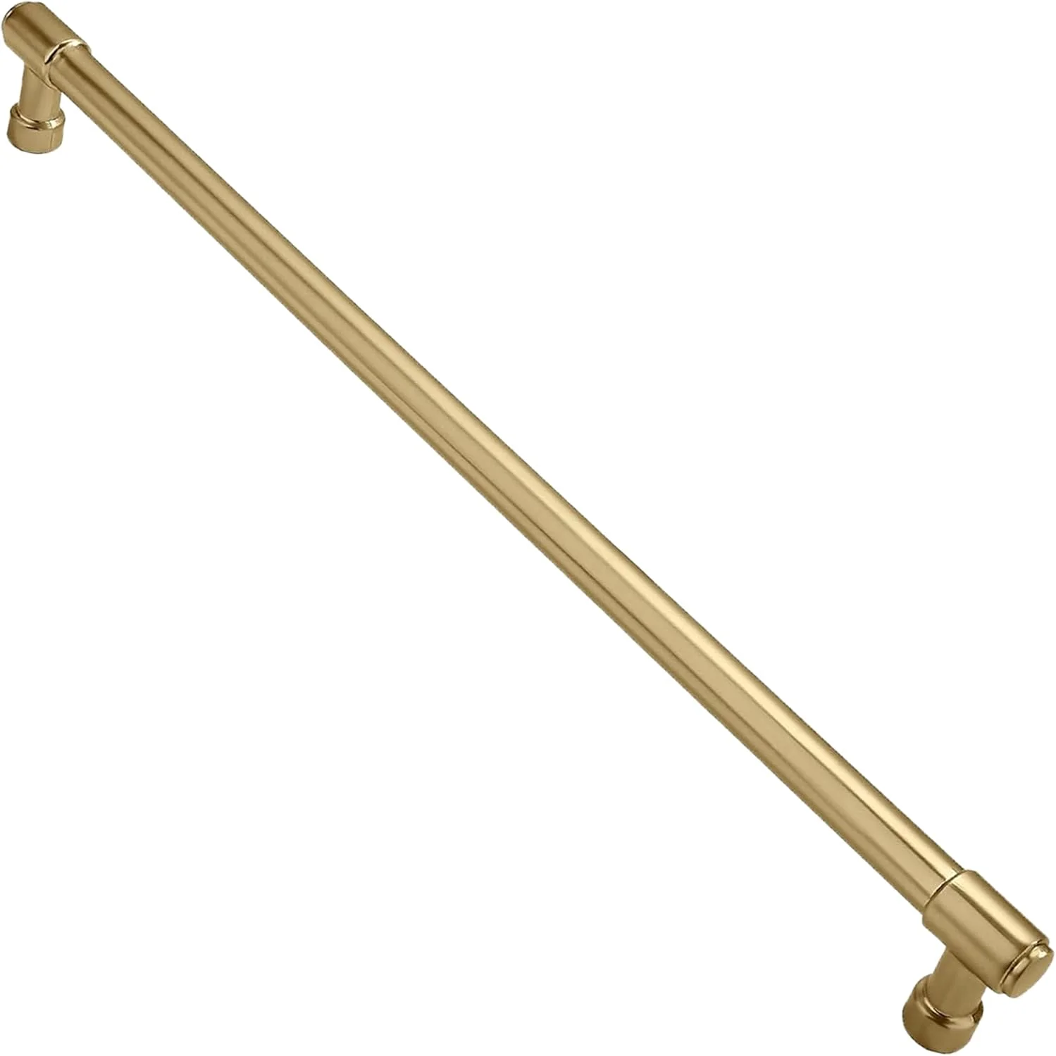 دستگیره کابینت جامد و سنگین ZAUYX، مدل Jasper، رنگ برنز شامپاین، سایز 18 اینچ، دستگیره های بلند برای کابینت آشپزخانه، یراق آلات کابینت.