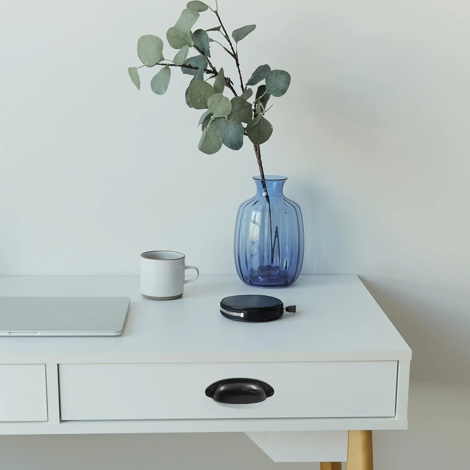 دستگیره کشو عتیقه مشکی Waziaqoc، 6 عددی، مرکز به مرکز 90 میلی‌متری، دستگیره کابینت طرح صدف، دستگیره برای کشو کمد کابینت آشپزخانه