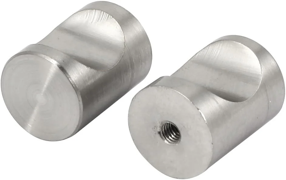 یوکسل دستگیره تک سوراخ درب کمد و کابینت آلیاژ روی استوانه ای تخت 4 عددی