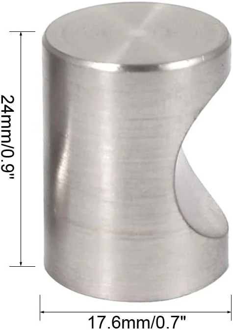 یوکسل دستگیره تک سوراخ درب کمد و کابینت آلیاژ روی استوانه ای تخت 4 عددی