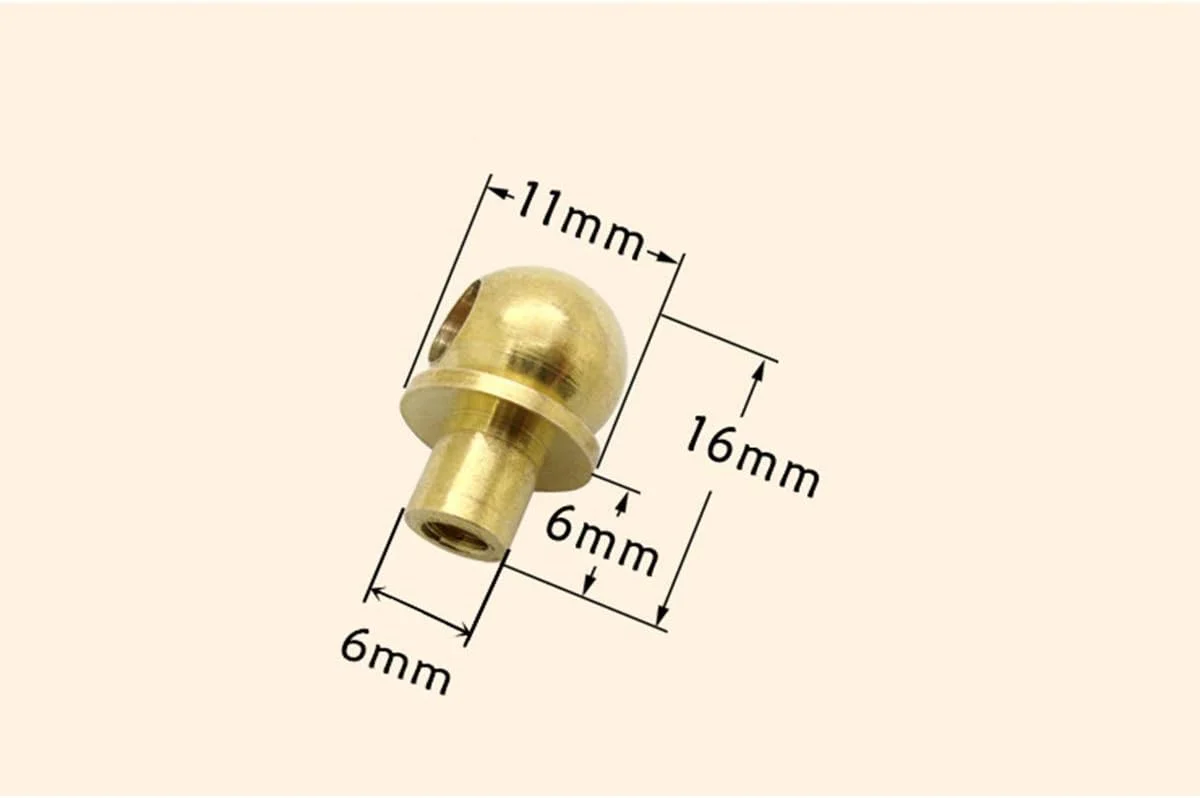 دستگیره کابینت سنتی Txinmin، بسته 6 عددی، دستگیره کشو برنجی عتیقه، فاصله مرکز سوراخ 90 میلی متر (3-11/20 اینچ)، رنگ برنجی طلایی