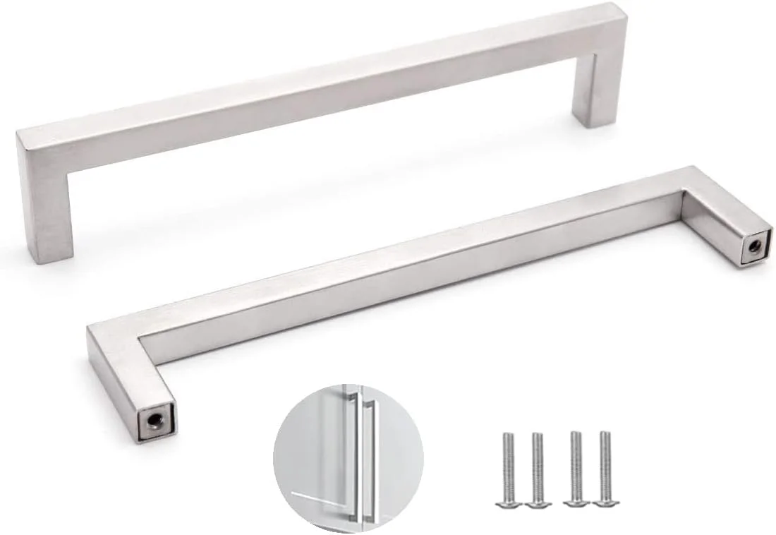 دستگیره کابینت آشپزخانه استیل SYDARSYN بسته 2 عددی، دستگیره کمد آشپزخانه فاصله سوراخ 224 میلی متر