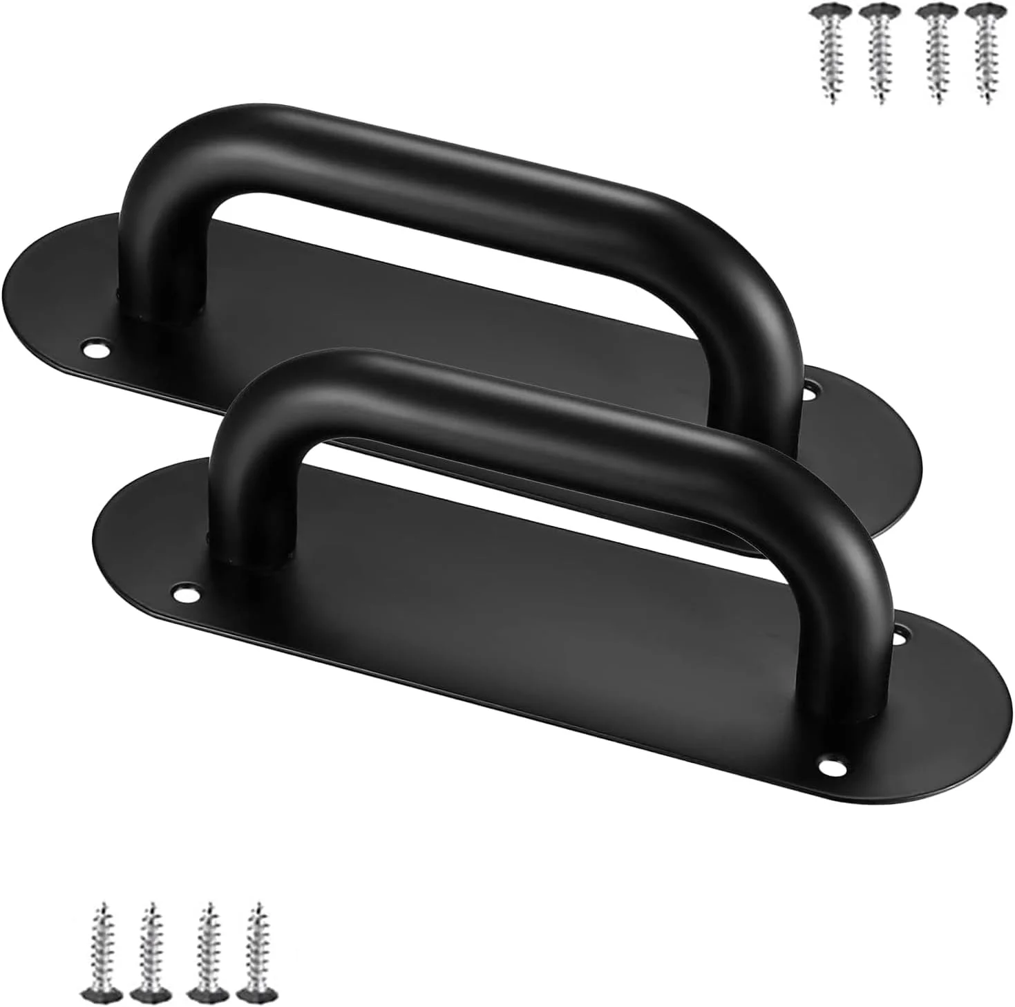 دستگیره درب استیل ضد زنگ سنگین، 2 عدد دستگیره درب انبار مشکی، دستگیره کابینت، دستگیره سخت افزاری کشو، ست دستگیره برای کمد و کابینت آشپزخانه