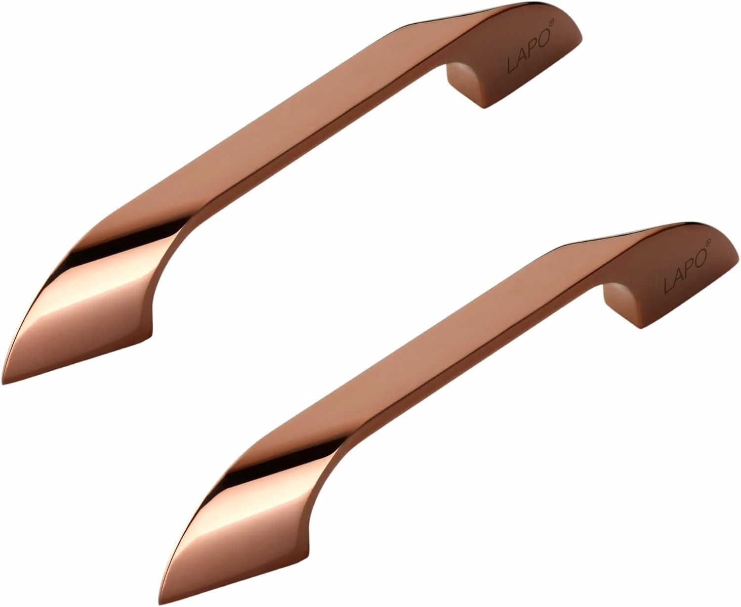 دستگیره کشو ممتاز LAPO برای آشپزخانه/دستگیره های کشویی کابینت/دستگیره پنجره/دستگیره کمد (96 میلی متر (4 اینچ) بسته 2 عددی، طلایی رز PVD)