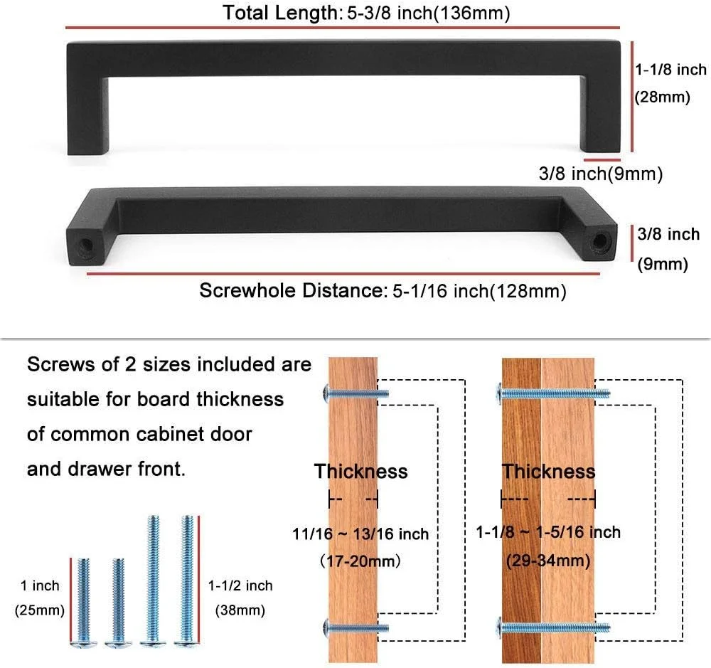 دستگیره کابینت میله ای مربع شکل کوفیزو - دستگیره مبلمان برنزی روغنی، فاصله سوراخ پیچ 5 اینچ/128 میلی متر، بسته 10 عددی برای درب کابینت آشپزخانه، کشوی کمد اتاق خواب، سخت افزار کمد حمام دستگیره کابینت میله ای مربع شکل کوفیزو - دستگیره مبلمان برنزی روغنی، فاصله سوراخ پیچ 5 اینچ/128 میلی متر، بسته 10 عددی برای درب کابینت آشپزخانه، کشوی کمد اتاق خواب، سخت افزار کمد حمام