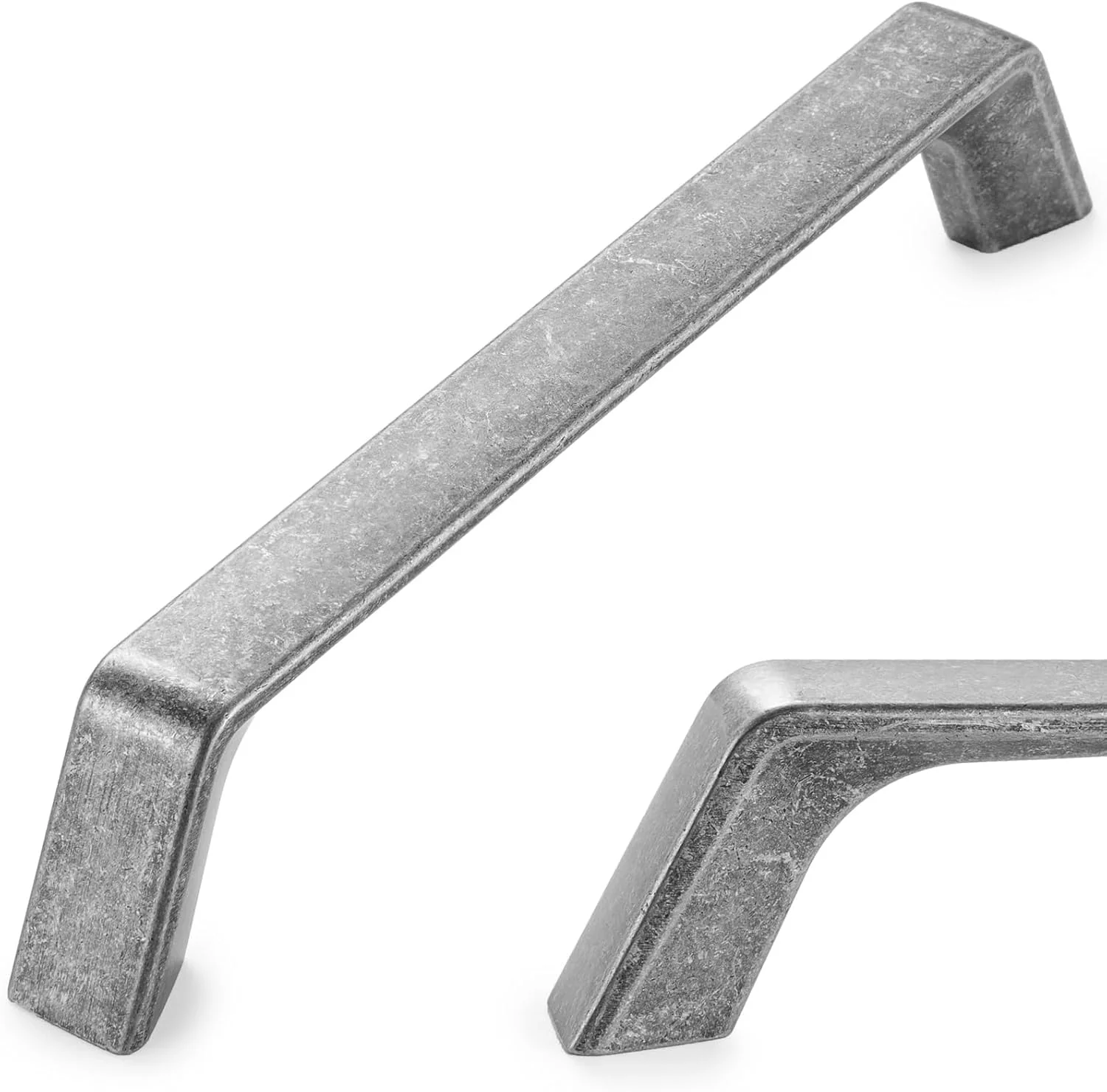 کوفیزو بسته 10 عددی دستگیره کابینت آهنی عتیقه 5 اینچی، دستگیره کابینت آهنی قدیمی، سخت افزار نقره ای یکپارچهسازی با سیستمعامل برای کابینت آشپزخانه، کشوها P21، کمد اتاق خواب، روشویی حمام، گنجه، نصب سنگین، عملکردی، دستگیره کابینت آشپزخانه