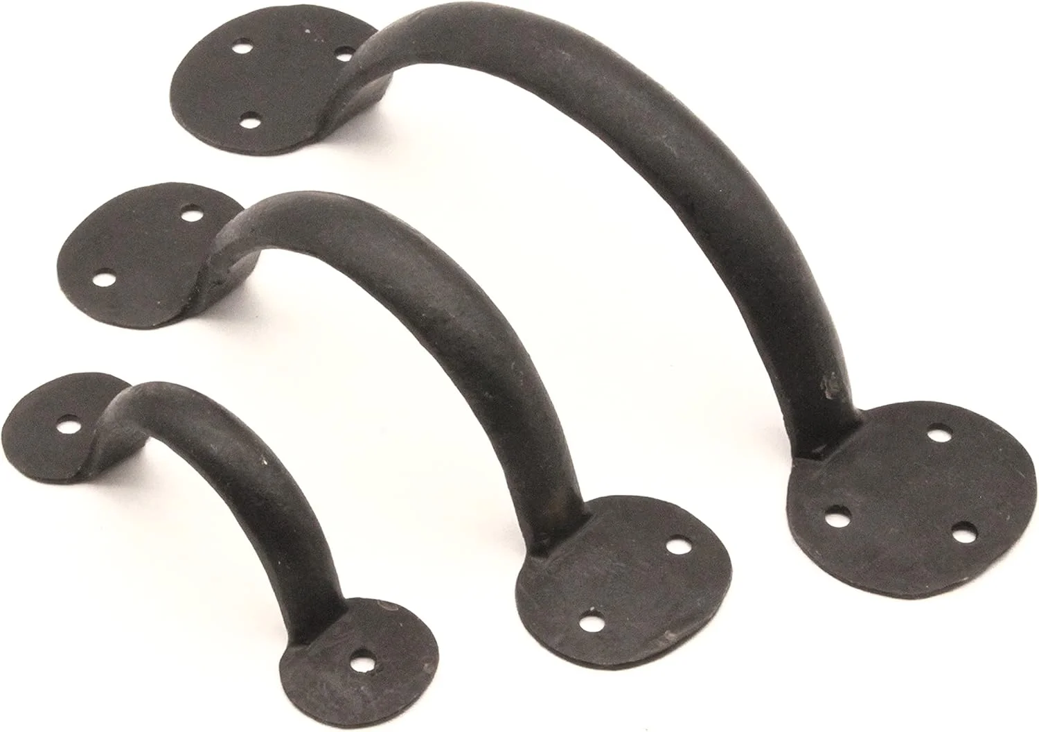 دستگیره آهنی دست ساز Infinity Decor - دستگیره کشویی درب کابینت - مدل Bean Penny End در اندازه های 4، 6 و 8 اینچ با روکش موم عسل (6 اینچ - 150 میلی متر)