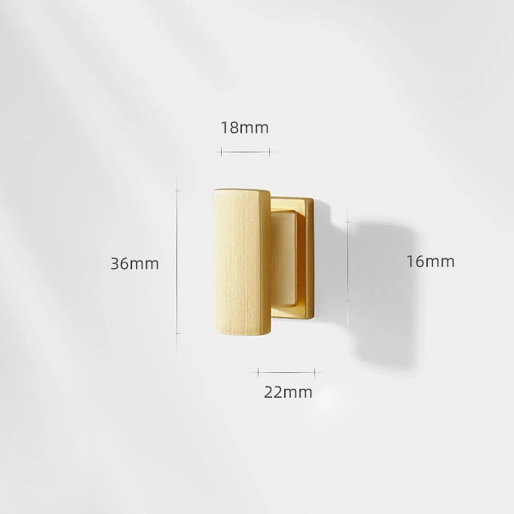 دستگیره کابینت مربعی مشکی مات JZS، 4 عددی، دستگیره کمد و کشو، سخت افزار کابینت آشپزخانه و حمام، آلیاژ روی جامد (طلایی)