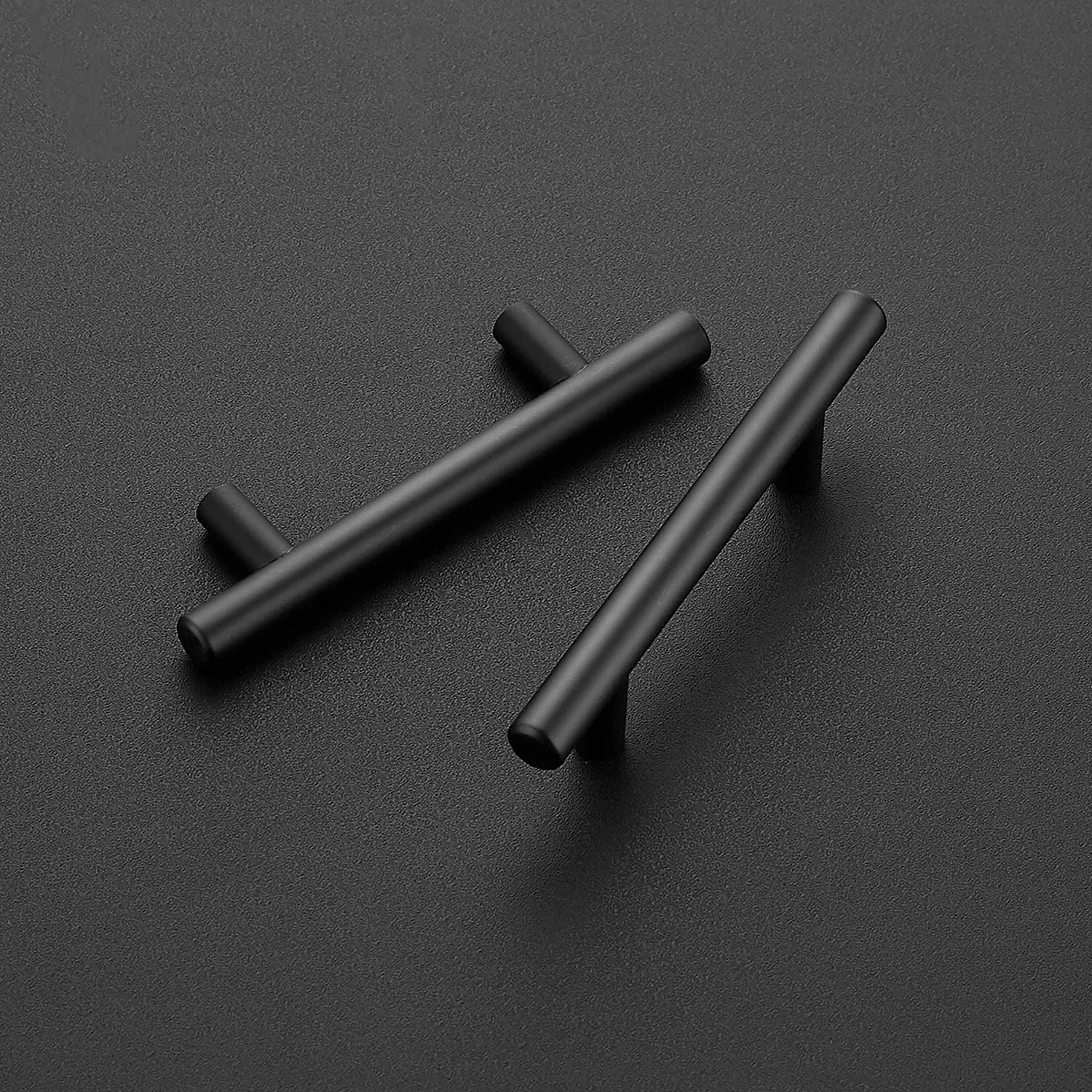 دستگیره کابینت 5 اینچی Home Expert، دستگیره های مشکی کابینت، سخت افزار کابینت آشپزخانه، مرکز سوراخ 3 اینچی، بسته 15 عددی