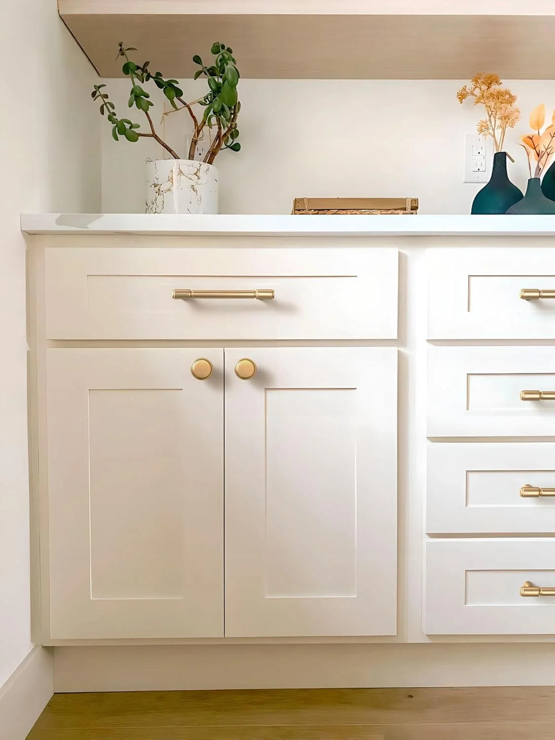 گو-کی بسته 6 عددی دستگیره کشو کابینت برنزی شامپاین 96 میلی متری - دستگیره میله ای طلایی مدرن سخت افزار آشپزخانه برای کمد لباس حمام