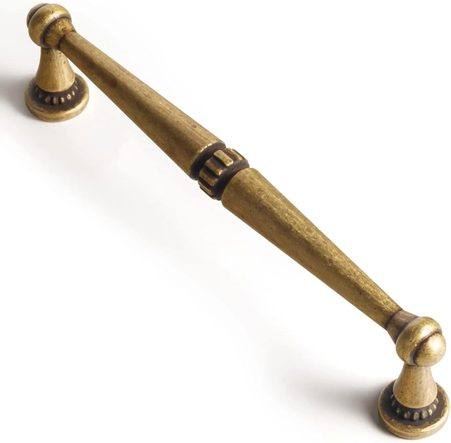 دستگیره کابینت و کشو Goo-Ki بسته 6 عددی، آلیاژ روی، دستگیره مدرن (فاصله مرکز سوراخ 160 میلی متر، برنزی)