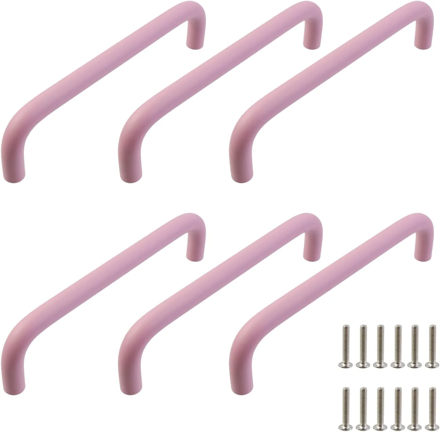 دستگیره های کشو و کابینت Geesatis، مرکز سوراخ 5 اینچی، دستگیره کمد، صورتی