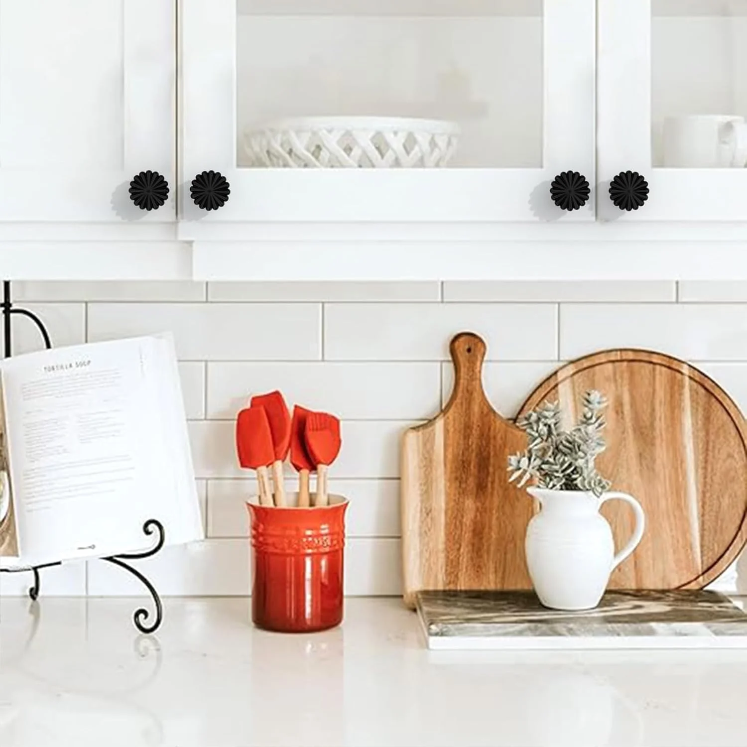 دستگیره کابینت مشکی بسته 10 عددی، دستگیره کشو مشکی مات آلیاژ روی، سخت افزار برای کابینت آشپزخانه، کمد و درب کمد لباس، دستگیره کشو کمد لباس مشکی وینتیج