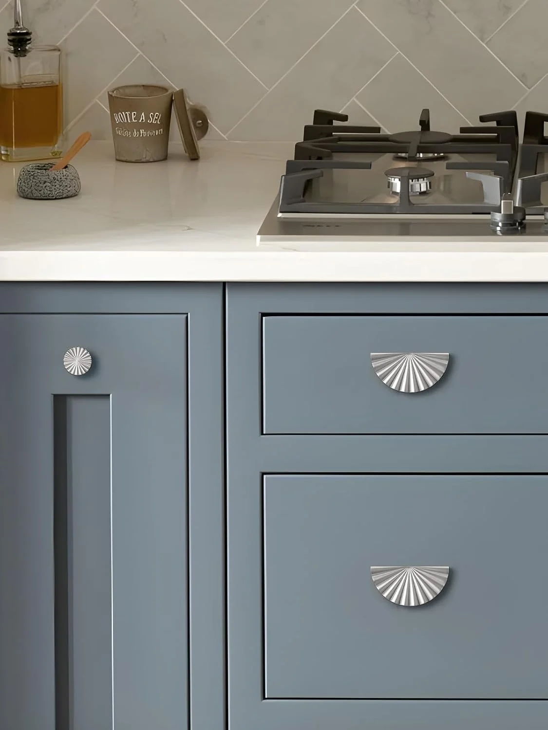 دستگیره کابینت 2 عددی، دستگیره های نیکل براق، دستگیره های کشویی نقره ای تخت 3 اینچی، کمد آشپزخانه، کمد حمام، دستگیره های سخت افزاری کابینت (آلیاژ روی)