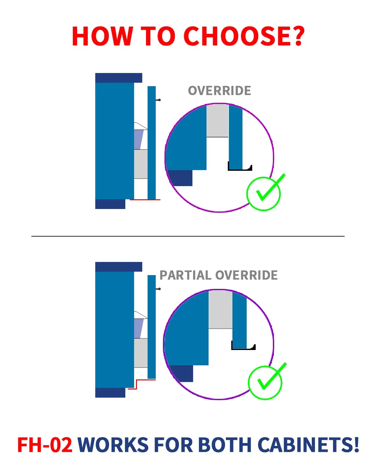پدال های باز کننده درب کابینت سطل زباله بدون لمس مدل یونیورسال BaiNong - نقره ای 4 اینچی