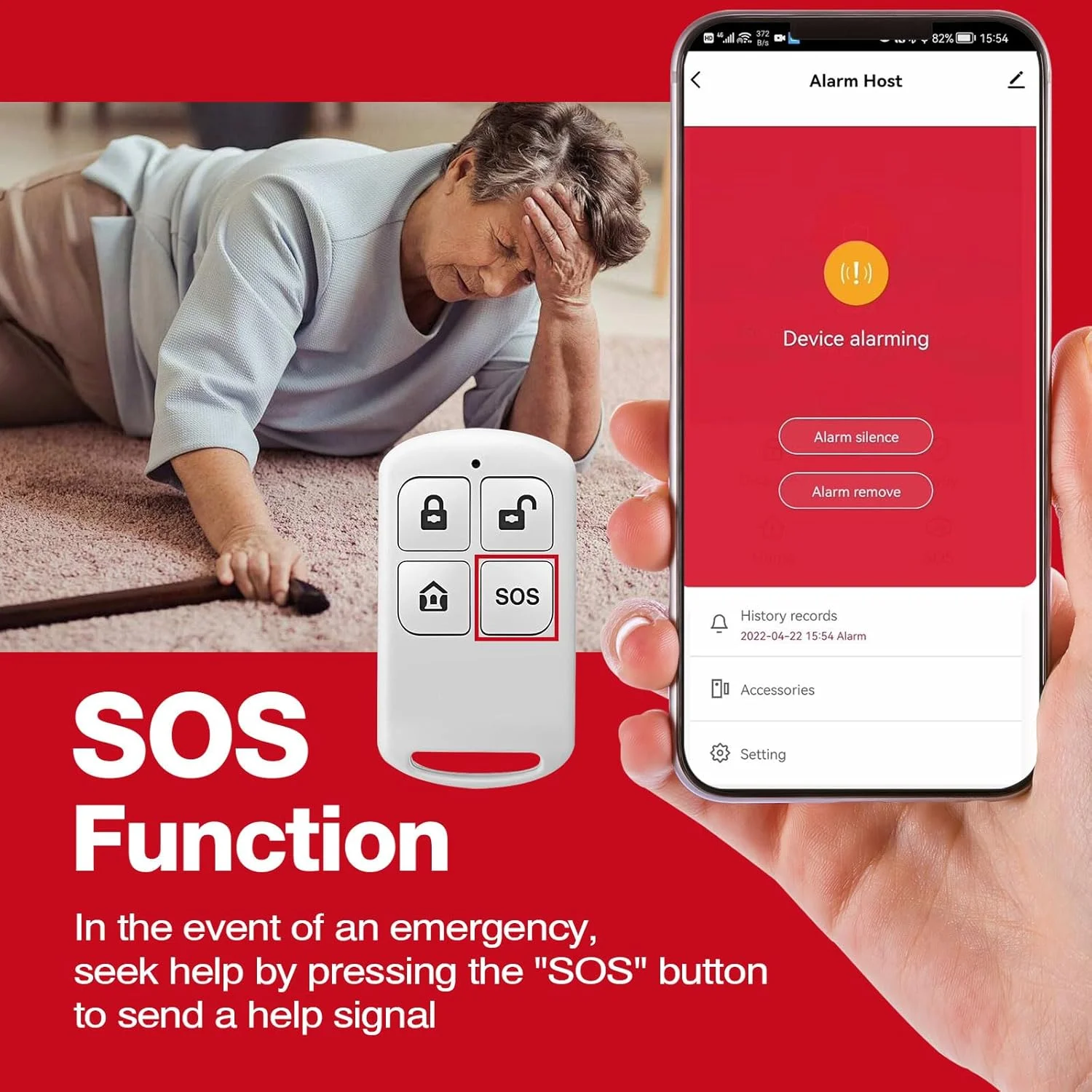 سیستم امنیتی دزدگیر هوشمند خانگی PGST WiFi+GSM/4G، سیستم هشدار بی‌سیم DIY، آشکارساز حرکت، کنترل از راه دور، سنسور درب، کنترل برنامه، بدون هزینه ماهانه، کار با الکسا و گوگل (PG-103-4G-E)