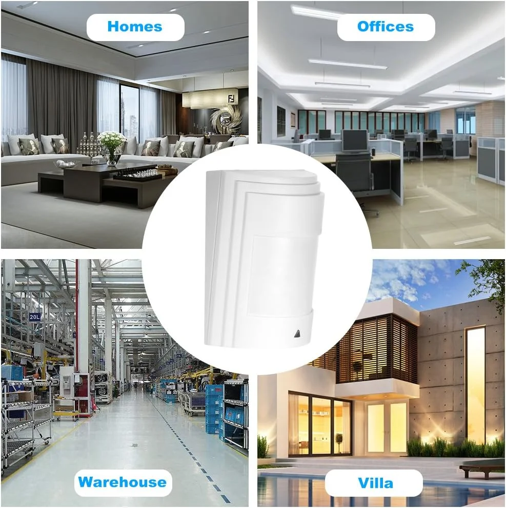 سنسور حرکتی PIR سیمی، آشکارساز مادون قرمز غیرفعال با زاویه دید گسترده برای سیستم دزدگیر اماکن