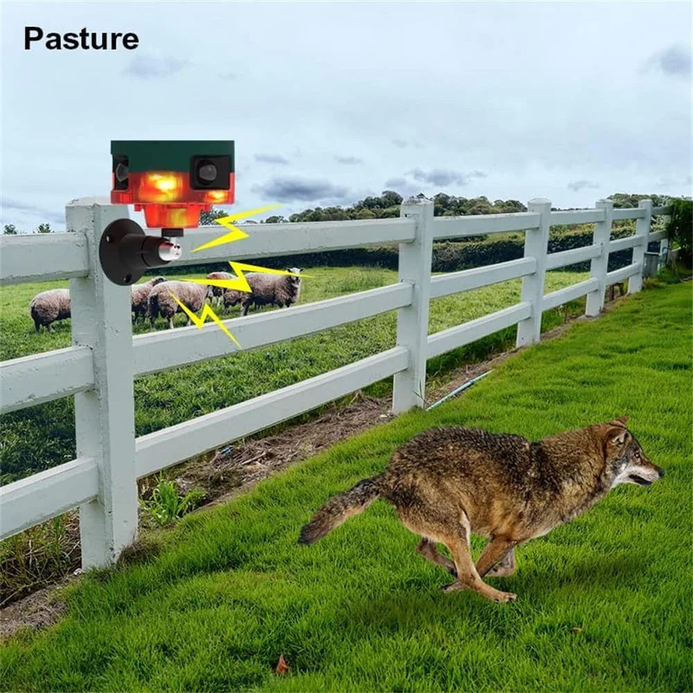 آژیر هشدار سنسور حرکتی خورشیدی فضای باز Azonee، آژیر تشخیص حرکت 360 درجه ارتقا یافته، پشتیبانی از ضبط صدا، آژیر بلند 129 دسی بل، 13 نوع صدای نور بارق برای خانه، مزرعه، انبار، ویلا، حیاط