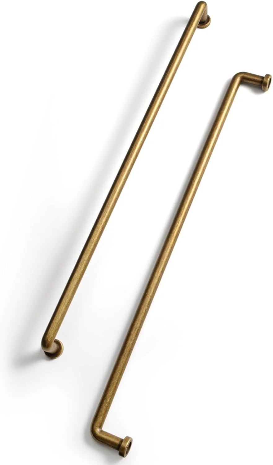 دستگیره های میله ای کابینت برنجی عتیقه - مرکز سوراخ 320 میلی متری (12.6 اینچ)، دستگیره های کشو کلاسیک و قدیمی، دستگیره های سخت افزاری کابینت کمد حمام آشپزخانه (5 عدد، برنجی عتیقه، مرکز سوراخ 320 میلی متری (12.6 اینچ))