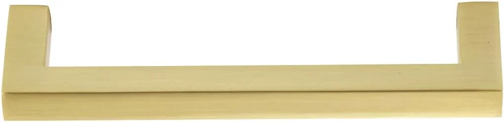 دستگیره کابینت مربعی مدرن آمازون بیسیکس، طول 13.69 سانتی متر (مرکز سوراخ 12.7 سانتی متر)، شامپاین طلایی، بسته 10 عددی