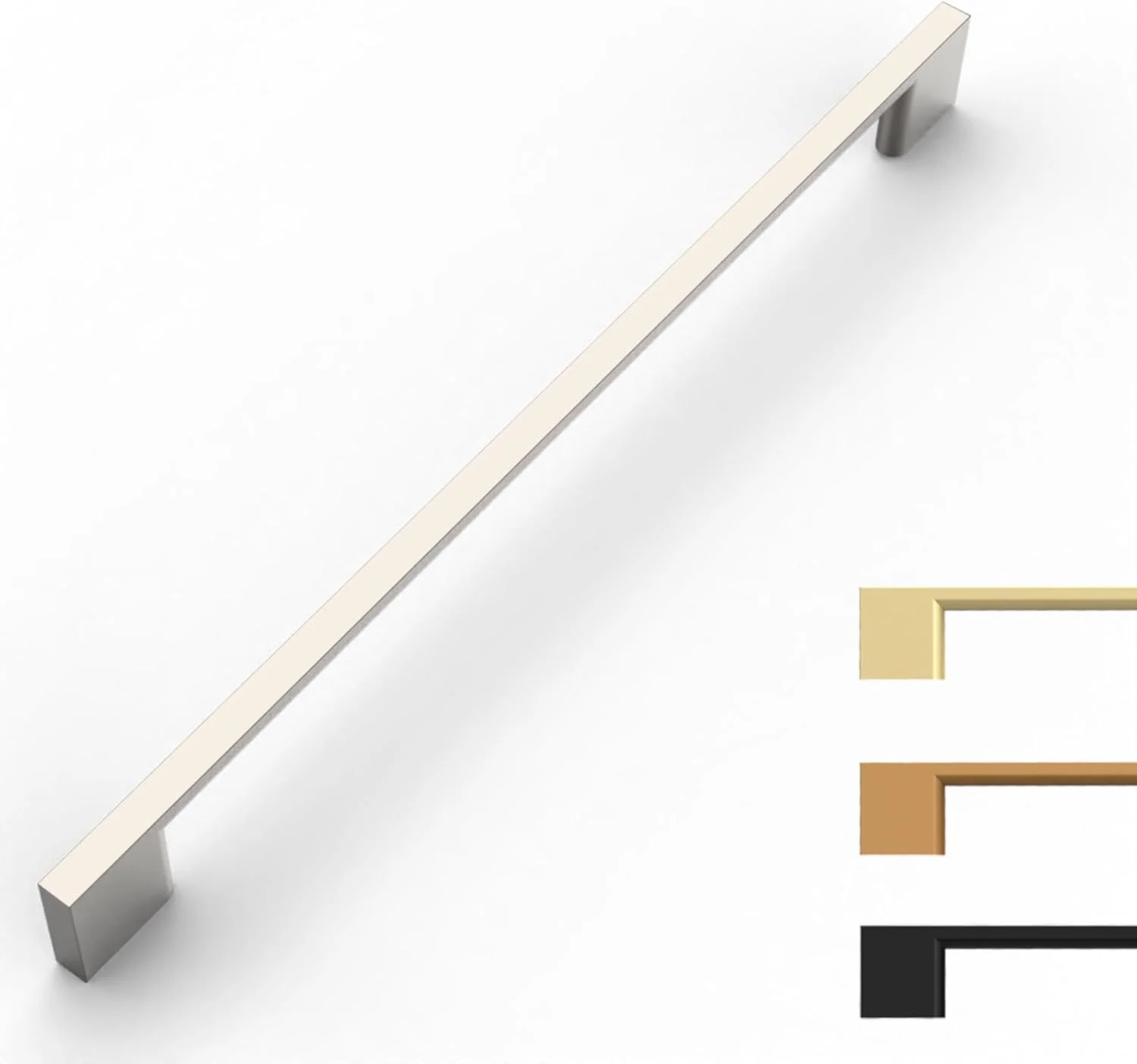 دستگیره کابینت نیکل ساتن برس خورده 9BUILD بسته 10 عددی، دستگیره های 10 اینچی سخت افزاری برای کابینت آشپزخانه و کمد