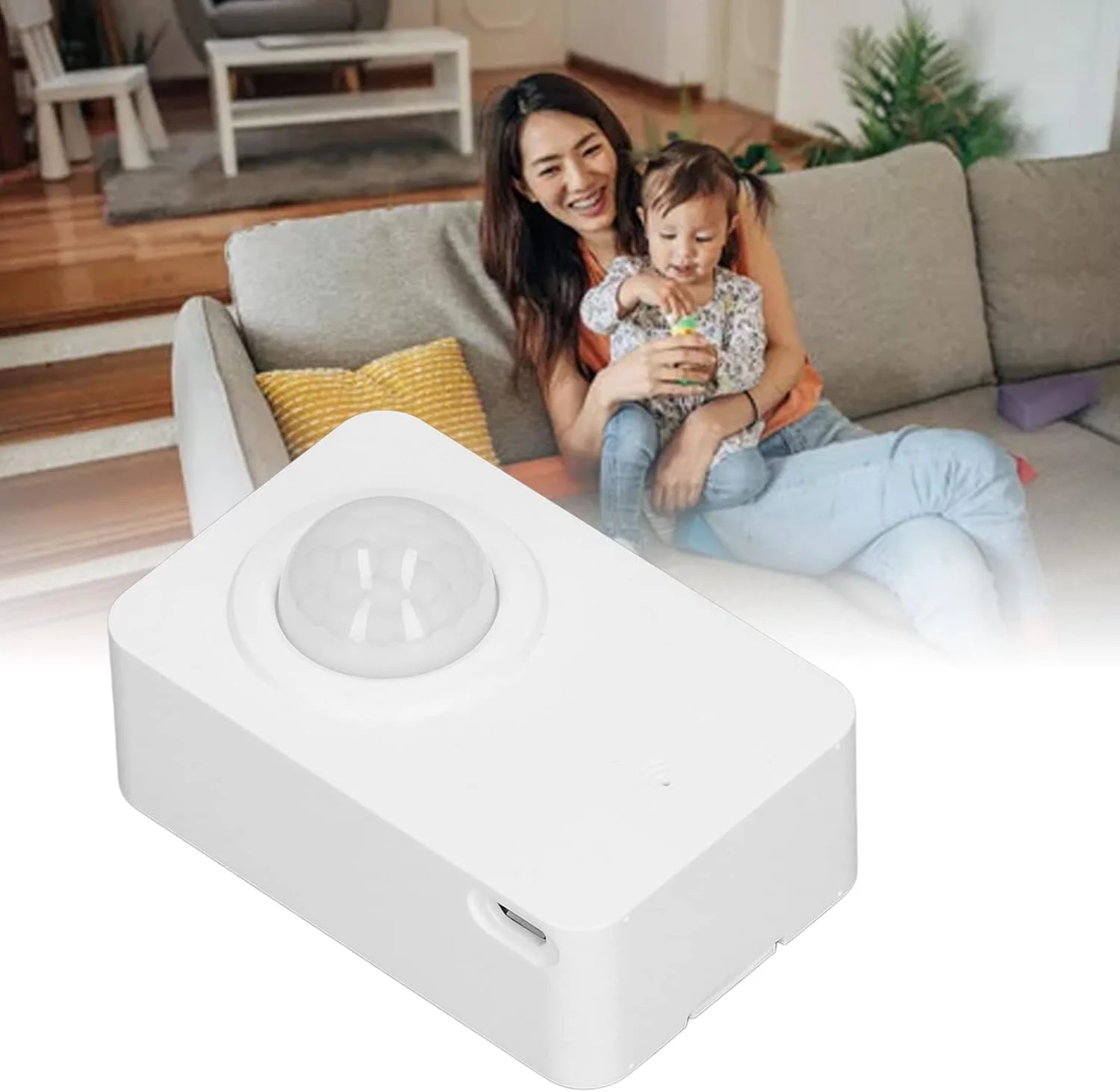 سنسور حرکتی PIR وای فای، اتصال آسان تلفن هوشمند، سیستم دزدگیر مادون قرمز وای فای حساس، سیگنال شبکه قوی برای دفتر