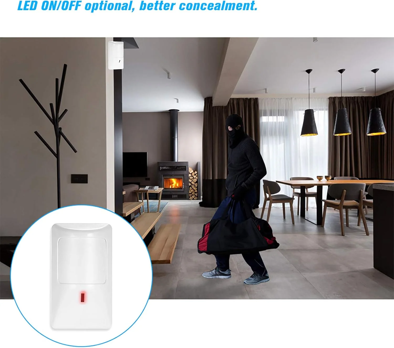 سنسور حرکتی PIR ضد حیوانات خانگی OUNA، دزدگیر سیمی، آشکارساز مادون قرمز دوگانه ضد حیوانات خانگی برای سیستم دزدگیر اماکن خانگی