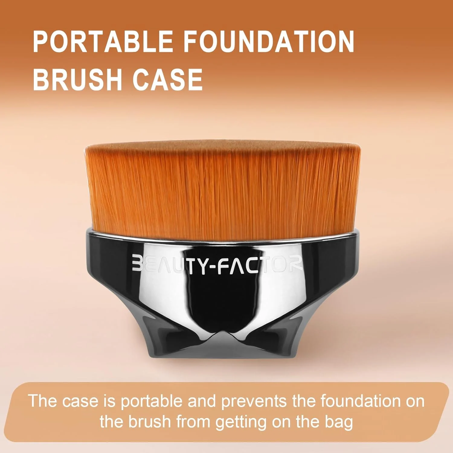 براش کرم پودر مایع برای پخش کردن، پودر، کرم، رژگونه، پرداخت نقره ای تیره