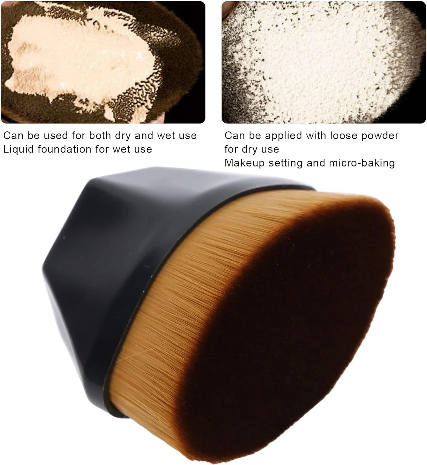ست برس آرایشی مایع 3 عددی، برس کرم پودر یا لوازم آرایشی مایع ترکیبی با جعبه محافظ (مشکی) ست برس آرایشی مایع 3 عددی، برس کرم پودر یا لوازم آرایشی مایع ترکیبی با جعبه محافظ (مشکی)